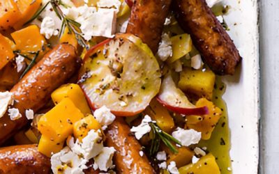 Veggie sausage and butternut squash